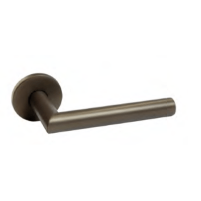 Deurkrukset rond rozet Haaks Brons (9610510)