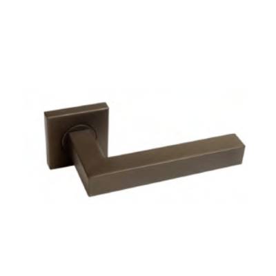 Deurkrukset vierkant rozet Blok Brons (9610515)